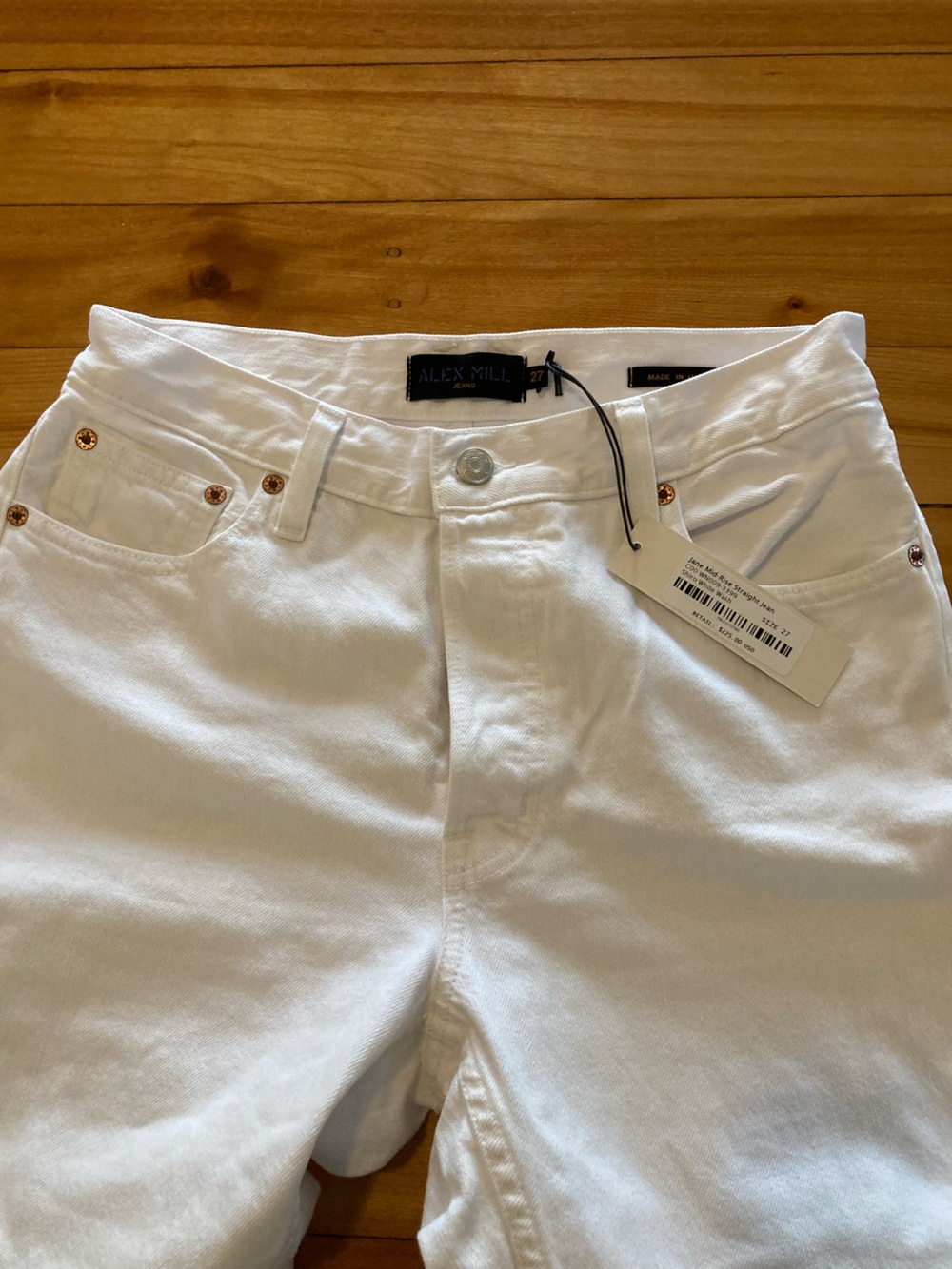 BNWT Alex Mill Jane Straight Jean, 27